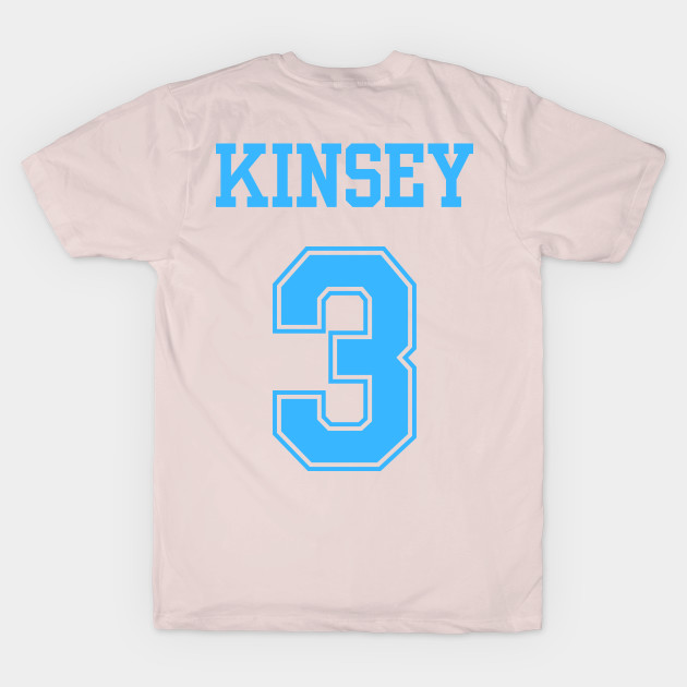 Kinsey 3 bisexual pride sports jersey (blue) by The Weirdest Thing